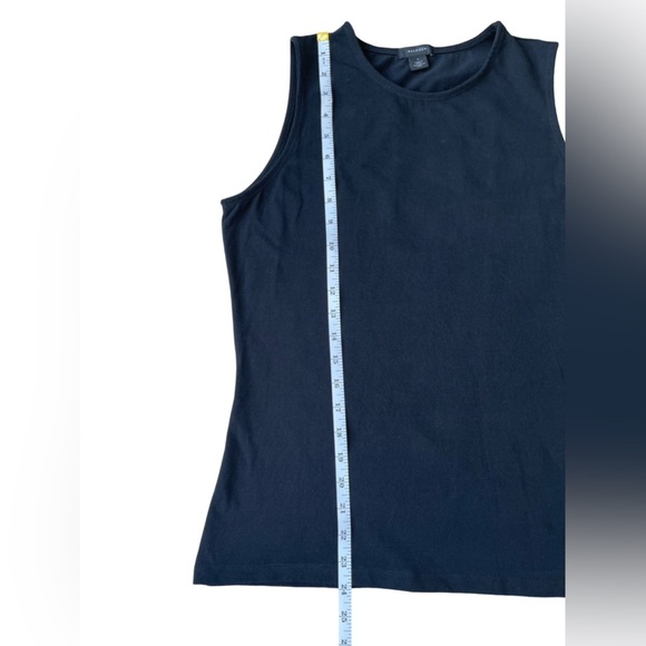 Halogen Black Crew Neck Tank Top - Classic Essential - Size Small - Picture 7 of 10